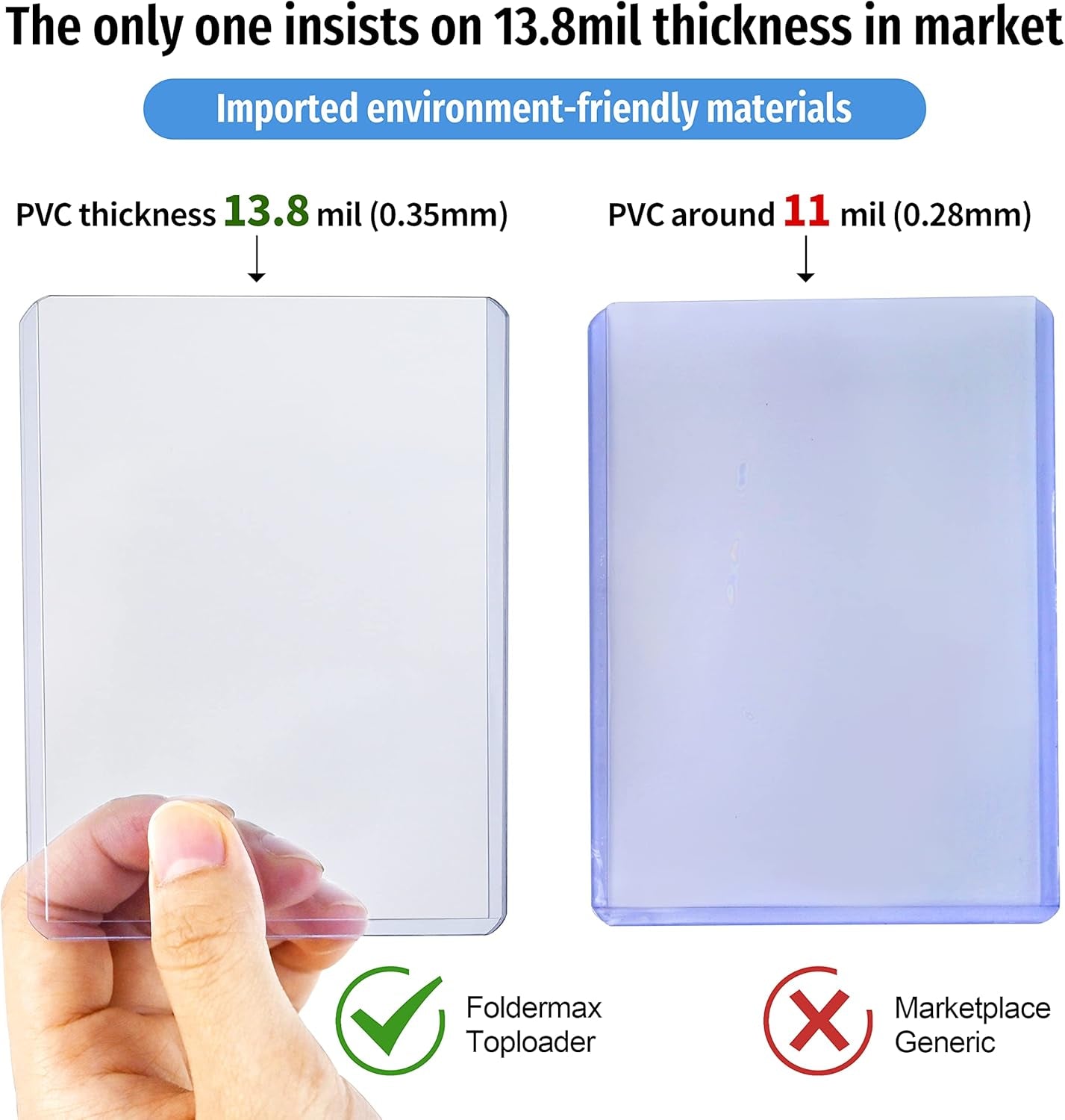 Top Loaders Baseball Card Sleeves Trading Card Sleeve Baseball Card Protectors Toploader Card Protectors (30 Count)